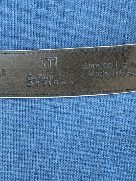Greg Duftler Designs Embossed Leather Belt Size Large main image 2